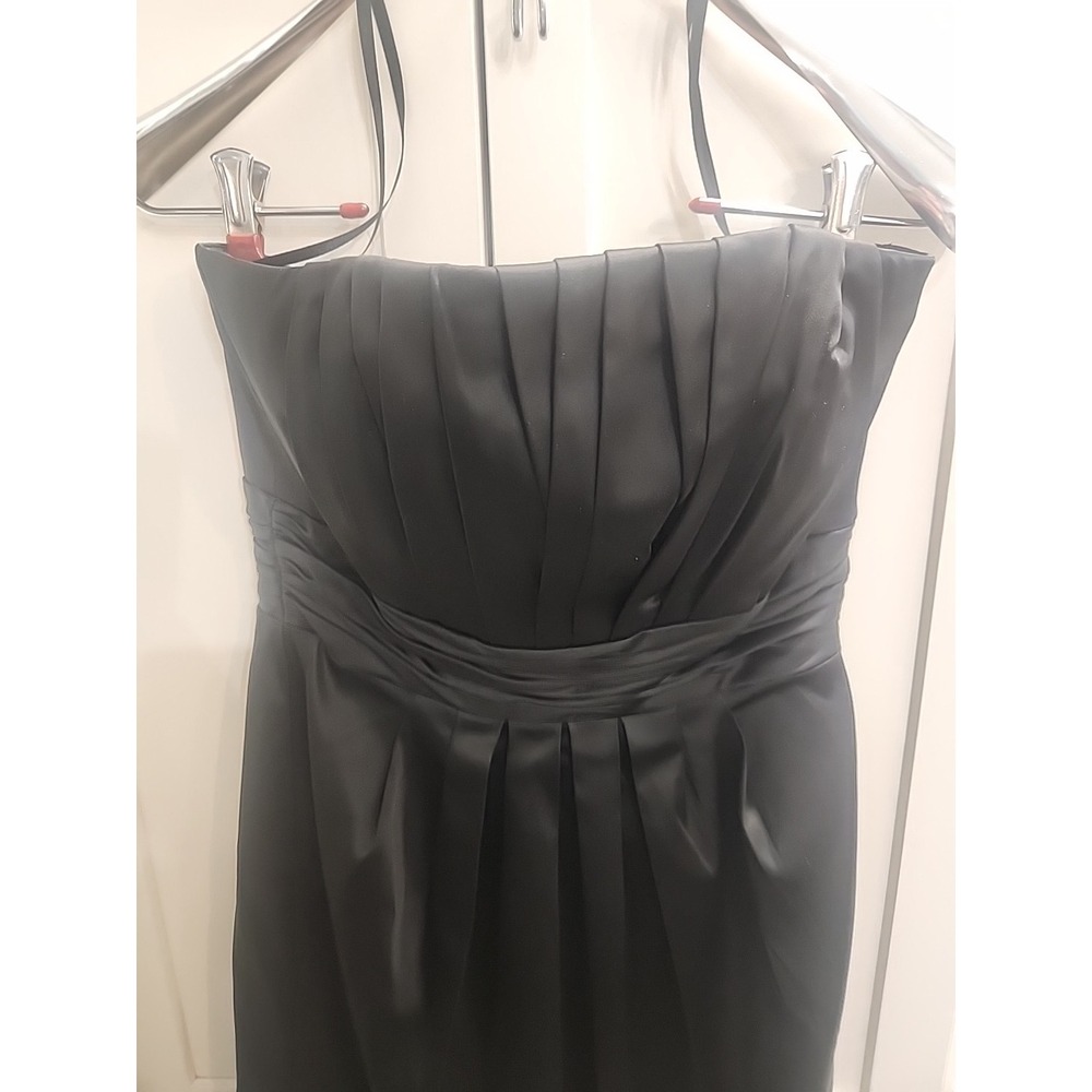 NWT WHITE HOUSE BLACK MARKET Black Cocktail Evening Dress Convertible Strap Sz 2 - Picture 2 of 6